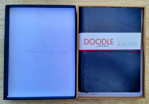 Doodle and sketch book. Leather bound