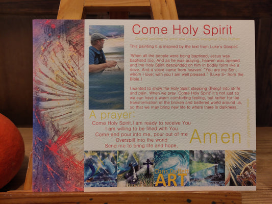 Come Holy Spirit- (Small Square Print)