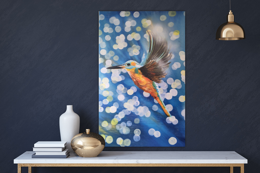 The King- Fisher- Canvas Print