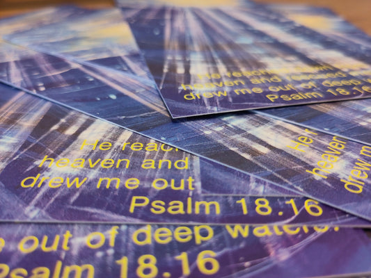 He reached down, small print