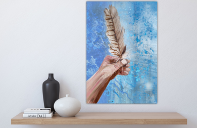I found a feather- sold. I can paint something similar! Get in touch.