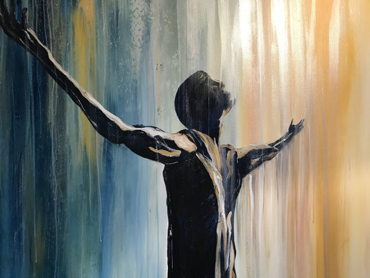 For in the time of trouble- Painting Psalm 27.