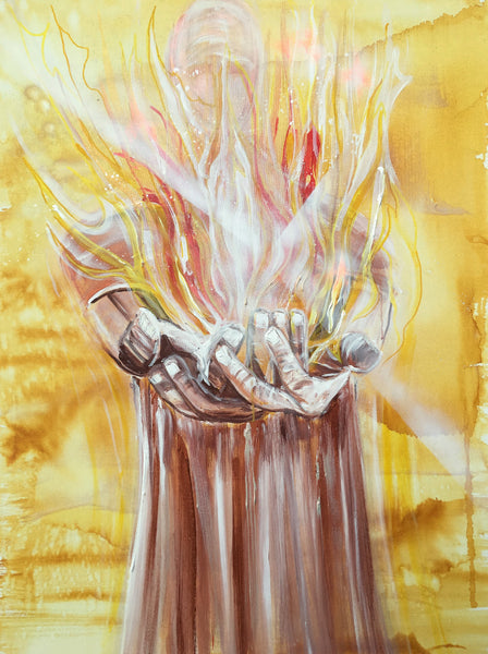 He will baptise you with fire. Limited edition fine art print.