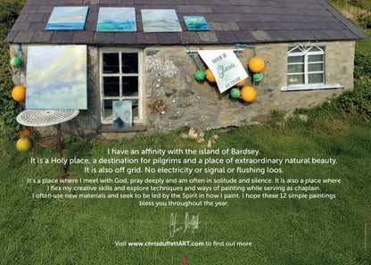 Chris Duffett ART- 2027 calendar. Paintings from a Chaplain off grid. 
12 paintings while serving as chaplain off grid