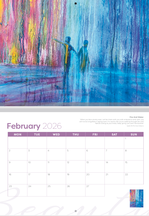 Beauty from ashes- Chris Duffett Art Calendar 2026