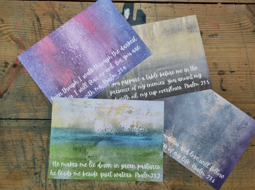 Postcards: The Colours of Psalm 23
