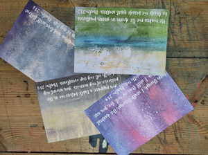 The Colours of Psalm 23 A6 postcard prints