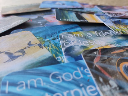 'I am who you say I am.'  20 unique cards with uplifting declarations.