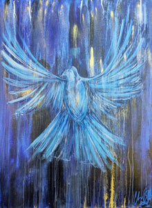 Come Holy Spirit- limited edition A3 signed Giclée print in mount.