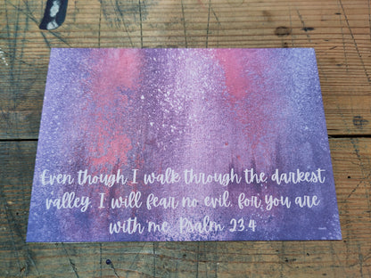 Postcards: The Colours of Psalm 23