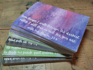 The Colours of Psalm 23 A6 postcard prints