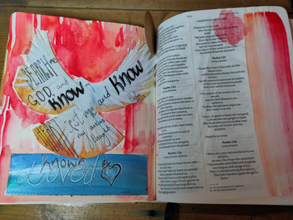 Bible Journaling and Journaling workshop day.