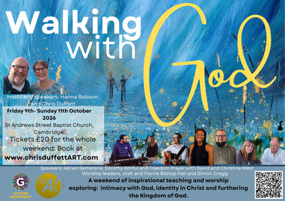 Walking with God conference. 9th-11th October 2026, Cambridge UK.
