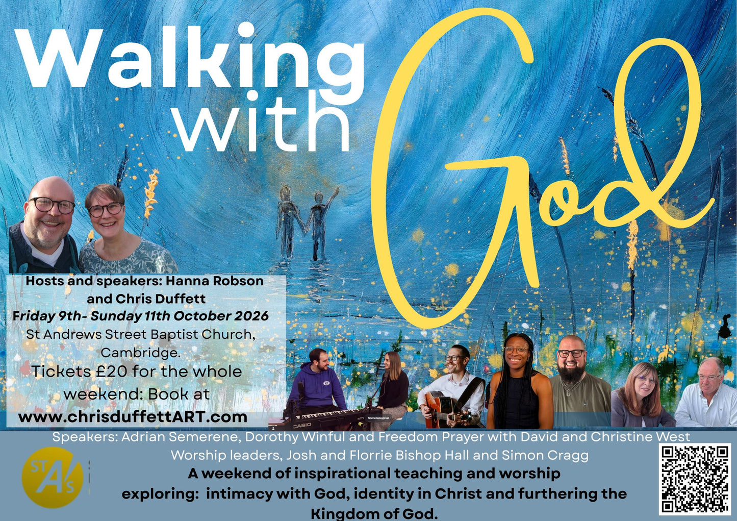 Walking with God conference. 9th-11th October 2026, Cambridge UK.