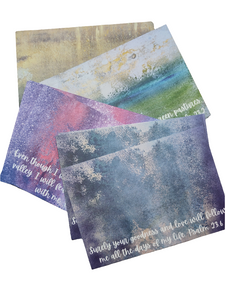 The Colours of Psalm 23 A6 postcard prints