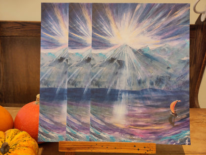 The Lord Is My Light And Salvation- Psalm 27, A4 signed print FREE POSTAGE