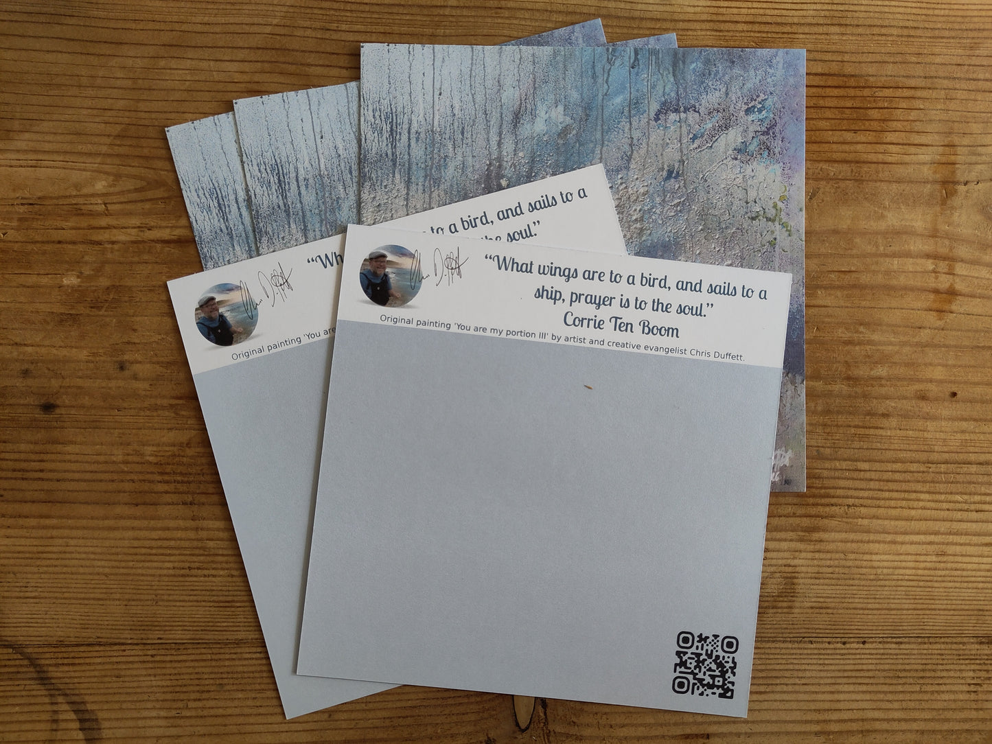 Packs of 5 prayer cards- 'You are my portion.'