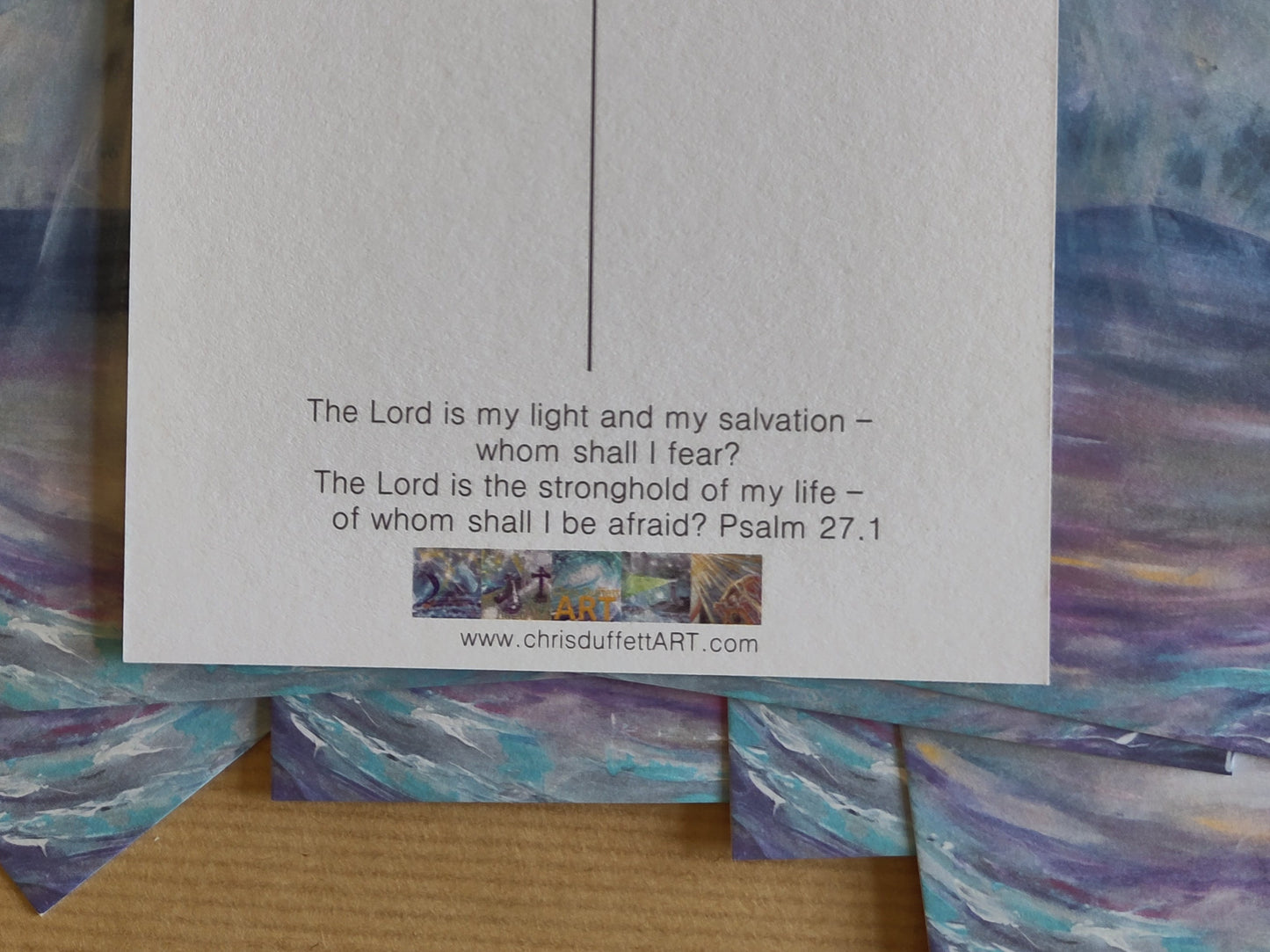 10 FREE postcards WORTH £10!- 'The Lord is my light and salvation.' Just pay p&p