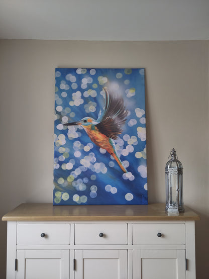 The King- Fisher- Canvas Print
