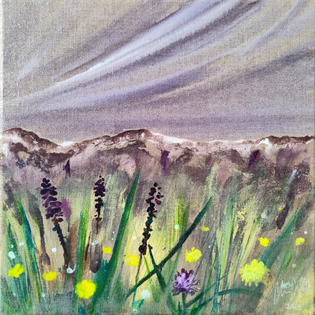 The Clover In The Field, original painting or choose limited edition (only 10 in print) below.