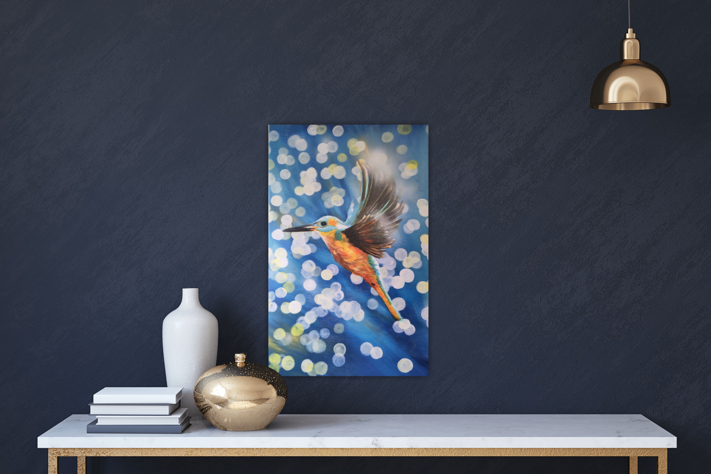 The King- Fisher- Canvas Print