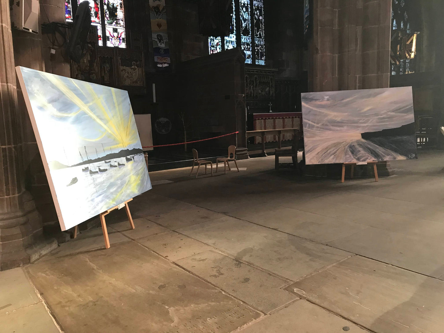 'It's A New Day. ' The collection of the 4 paintings.