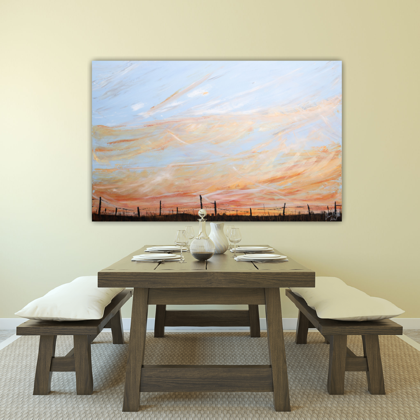 'It's A New Day. ' The collection of the 4 paintings.