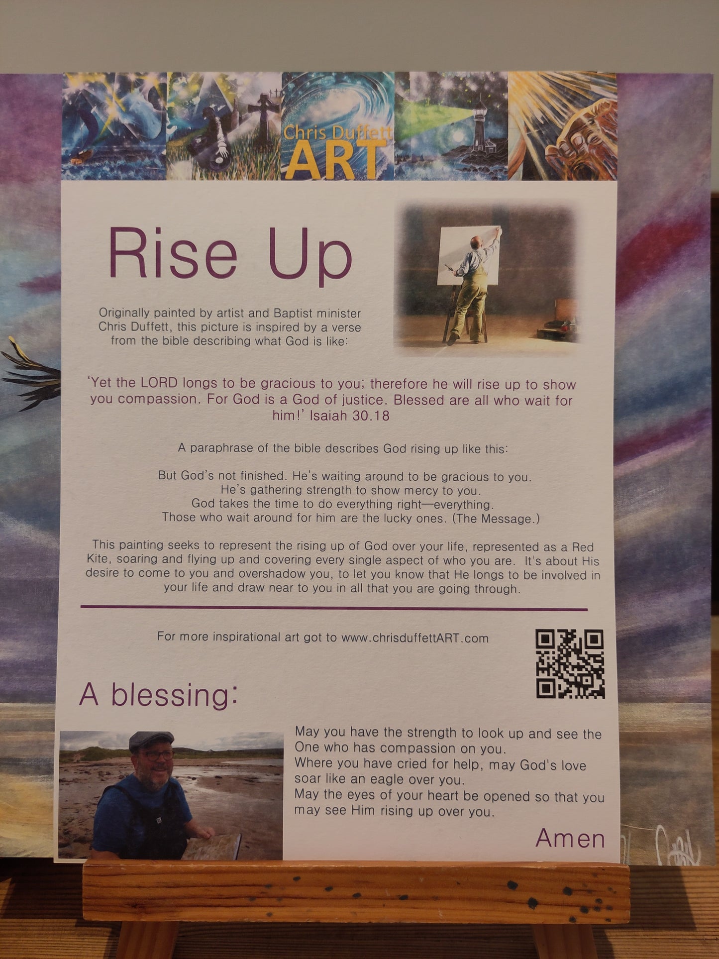 Rise Up, A4 signed print FREE POSTAGE