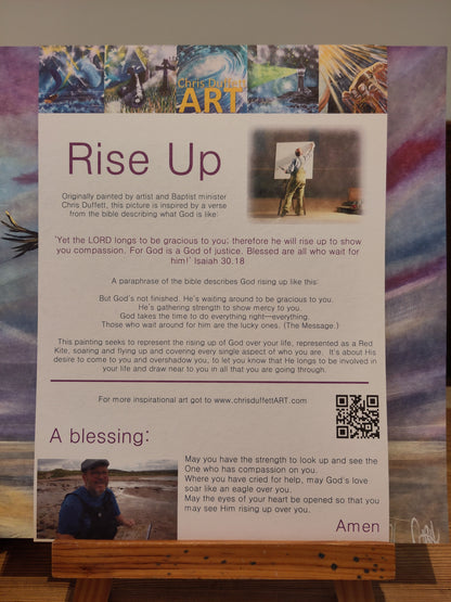 Rise Up, A4 signed print FREE POSTAGE