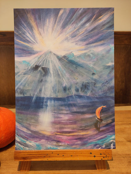 The Lord Is My Light And Salvation- Psalm 27, A4 signed print FREE POSTAGE