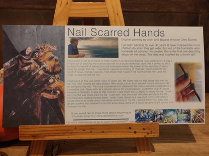 Nail Scarred Hands, A5 print