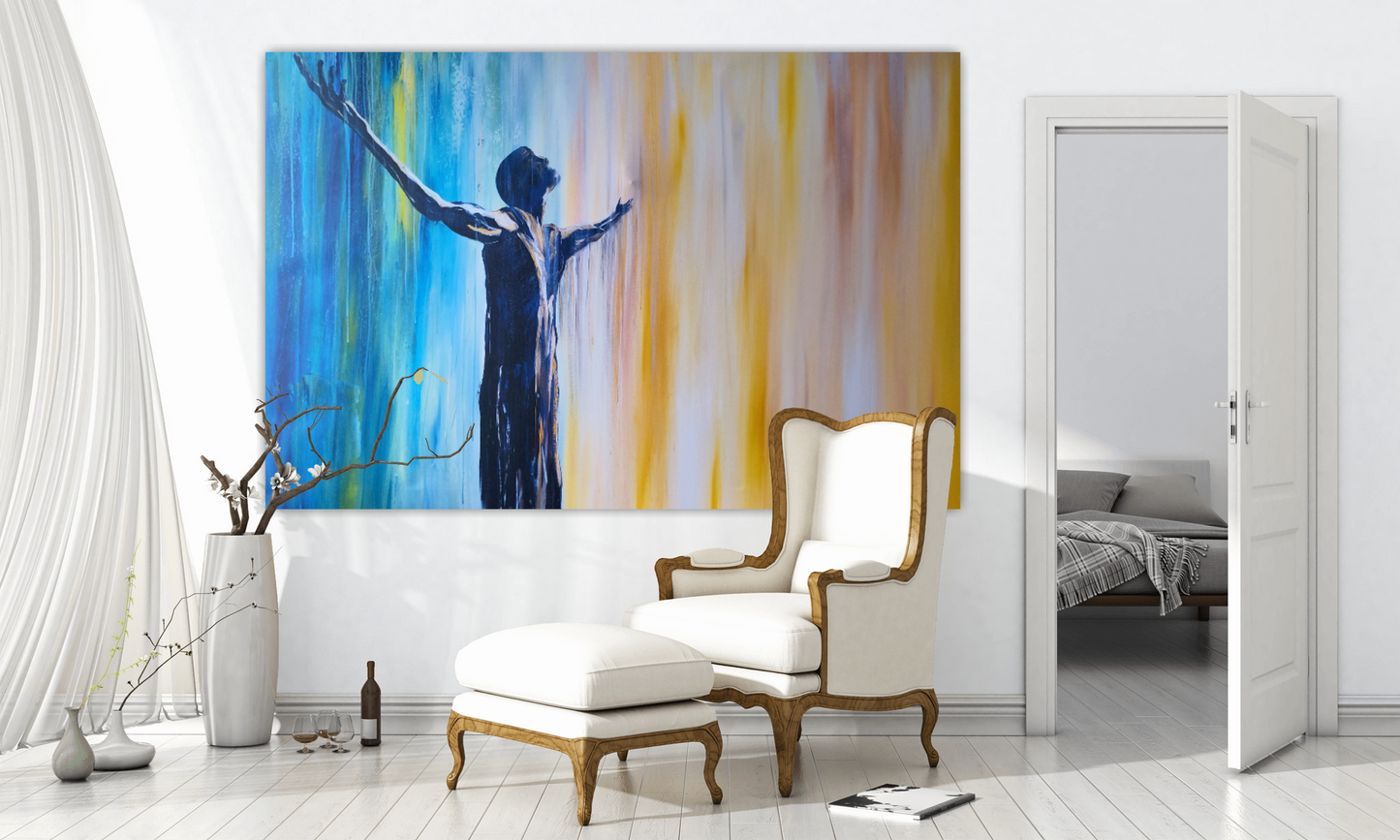 Wait On The Lord, Psalm 27- Canvas Print