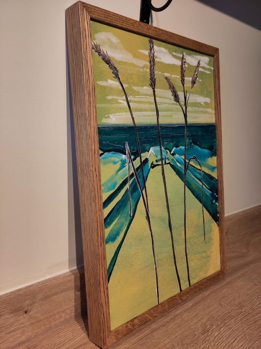 Three Grasses, framed original painting or choose limited edition (only 10 in print) below.