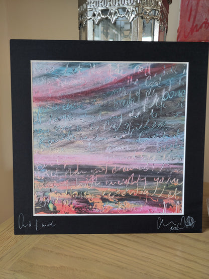 God of revival. Mounted and signed print!