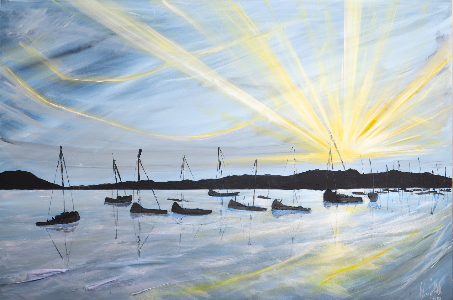 'It's A New Day. ' The collection of the 4 paintings.