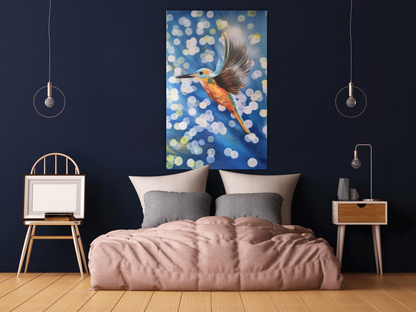 The King- Fisher- Canvas Print
