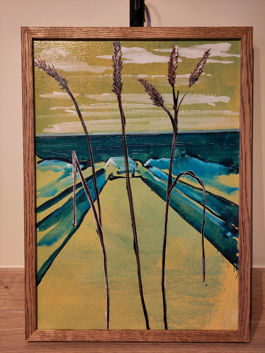 Three Grasses, framed original painting or choose limited edition (only 10 in print) below.