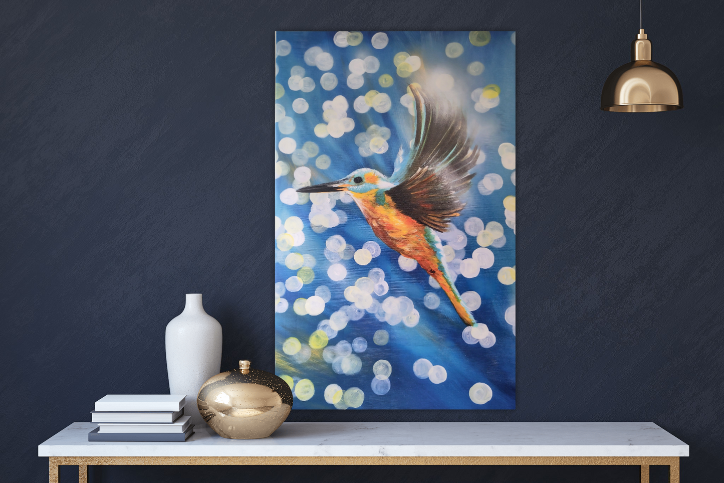 The King- Fisher- Canvas Print