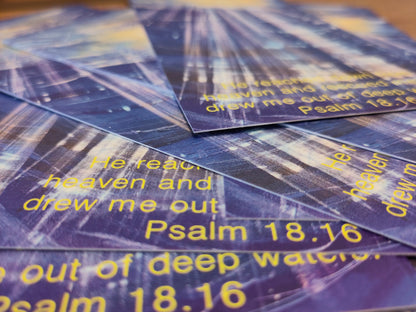 He reached down, small print