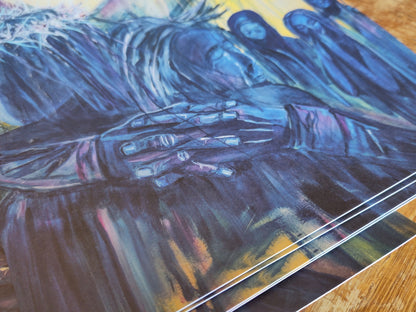 Jesus meets the woman of Jerusalem. PACKS of 10 prints for £5!