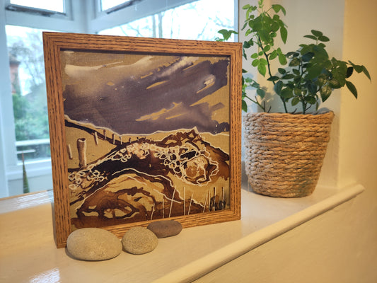 View from the beach-, framed original painting or choose limited edition (only 10 in print) below.