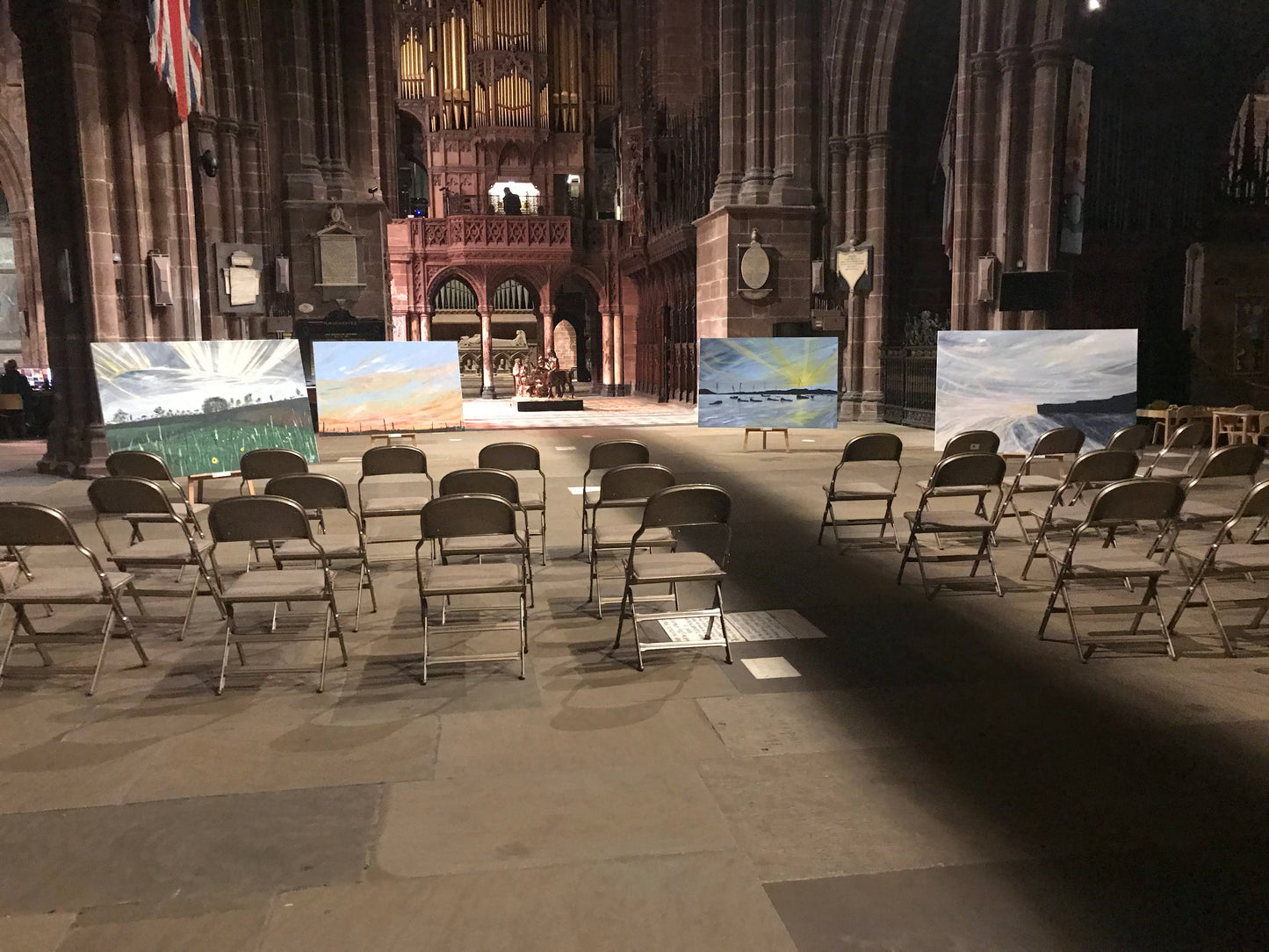 'It's A New Day. ' The collection of the 4 paintings.