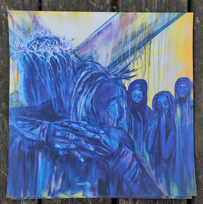 Jesus meets the woman of Jerusalem. PACKS of 10 prints for £5!