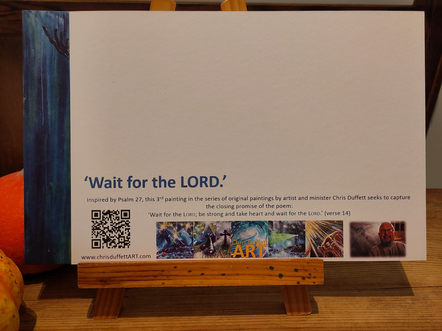 Wait On The Lord- Psalm 27, A4 signed print FREE POSTAGE