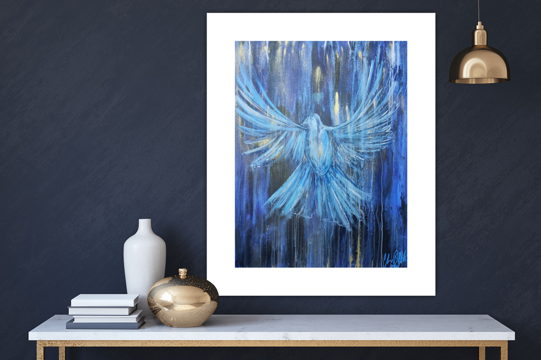 Come Holy Spirit- limited edition A3 signed Giclée print in mount.