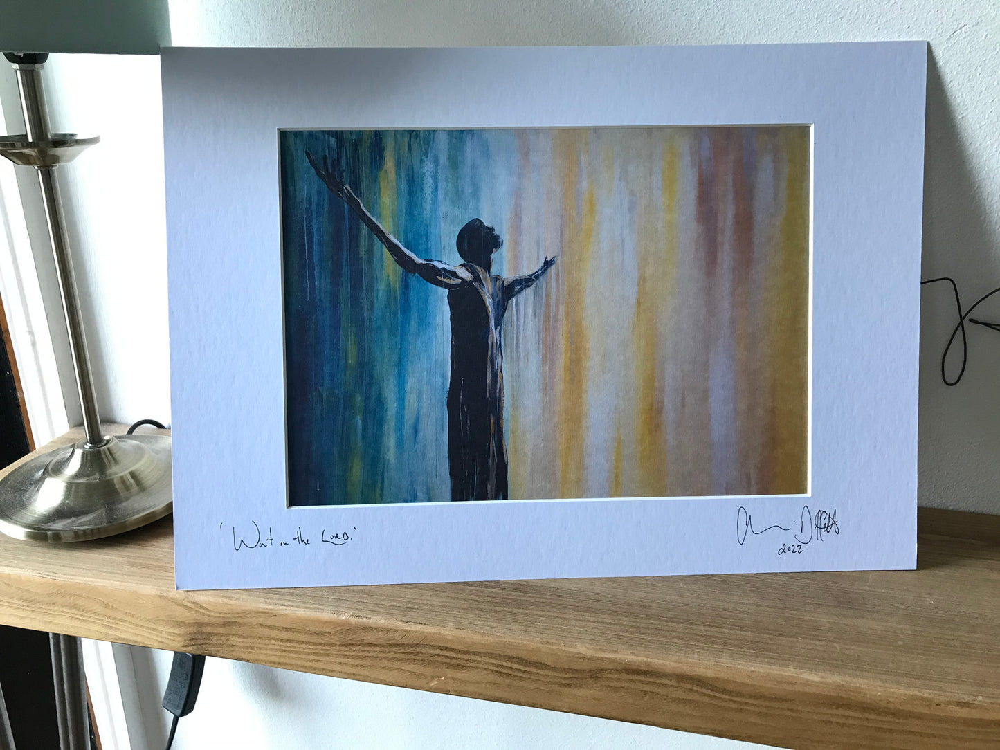 Psalm 27: A Triptych depicting 3 verses from the Psalm.