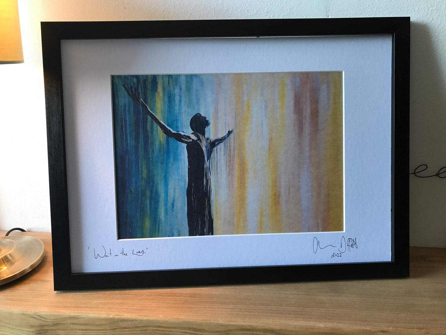 Psalm 27: A Triptych depicting 3 verses from the Psalm.