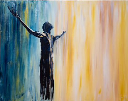 Psalm 27: A Triptych depicting 3 verses from the Psalm.