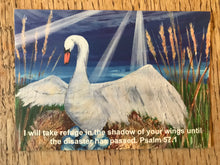 Postcard of encouragement: shadow of wings