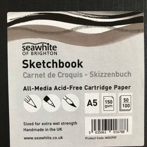 A5 Sketch pad with archival ink 02 drawing pen.